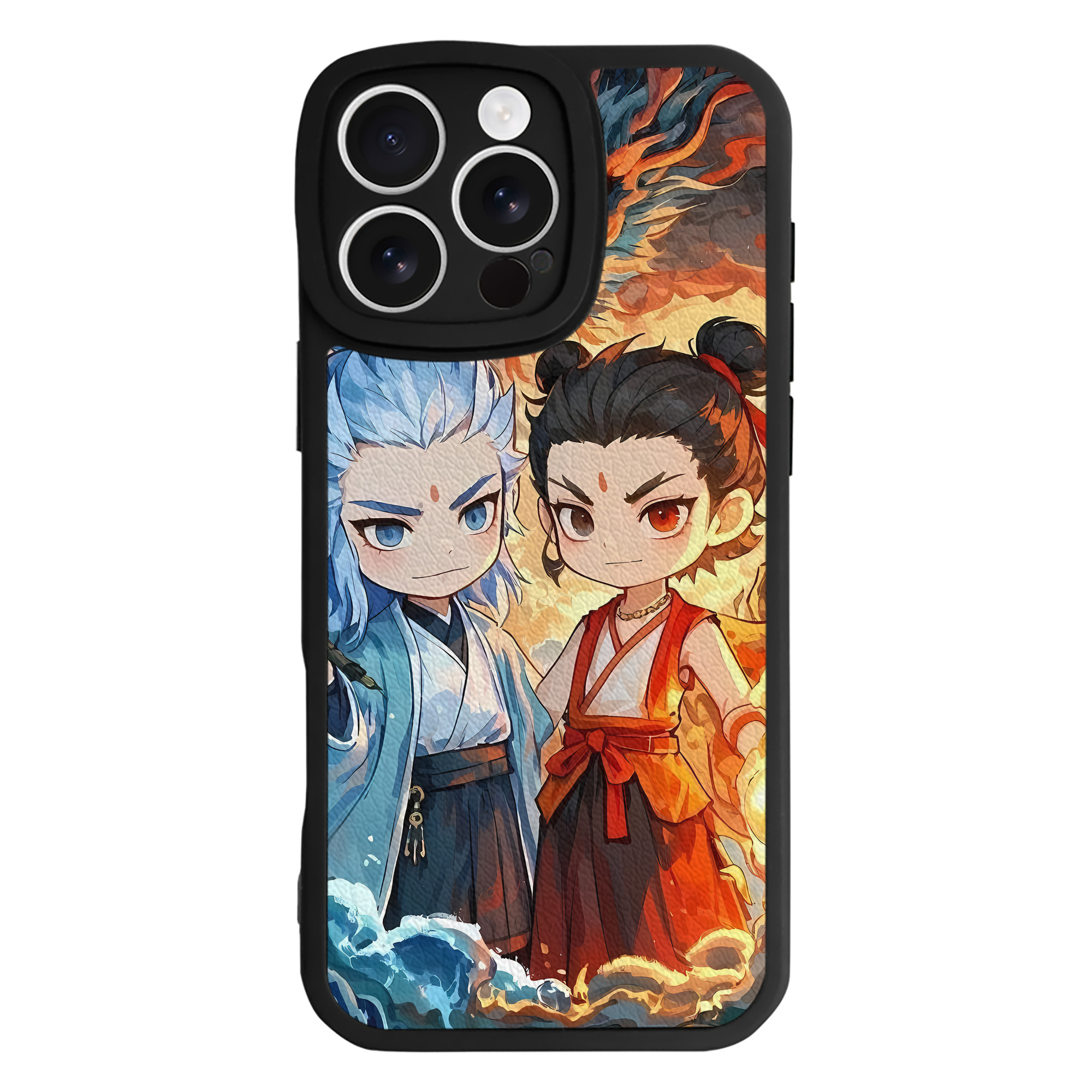 （画像用） Ne Zha 2 ナタ 魔童の大暴れ 【iPhone 16シリーズ対応】シリコンスマホケース（レザー調） 材質：シリコン